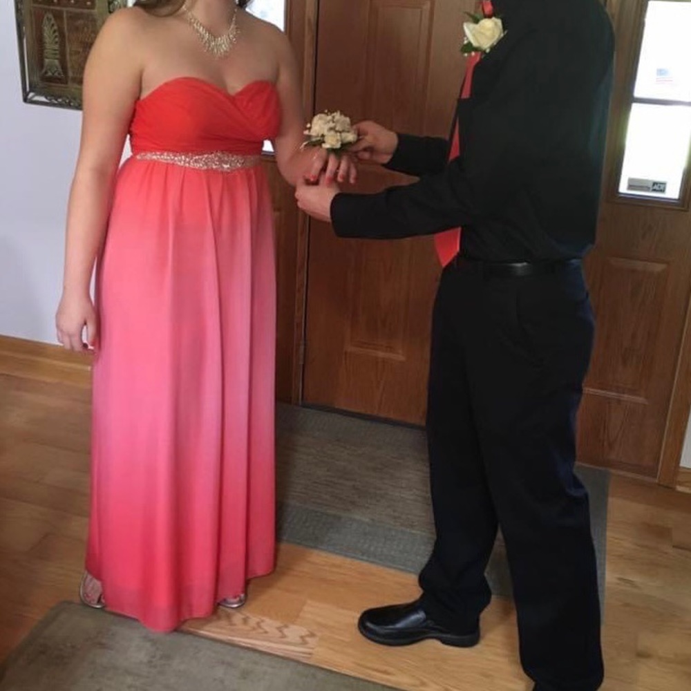 Coral Speechless Strapless Formal Dress